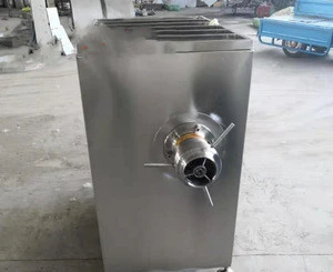 Large stainless steel commercial meat grinder