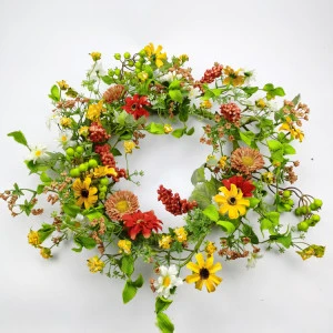 Latest Design Decorative Christmas Flowers Halloween Vine Wreath
