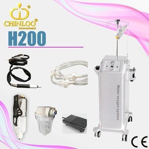 Latest production ! H200 white appearance jet peel handpiece spray water beauty instrument