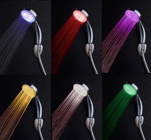 LED Colorful LED Shower Head Faucet LED SHOWER Temperature Control Shower Head