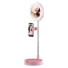 Led selfie 6 inch Photographic ring light with mirror for beauty video