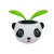 Import logo promotional gift solar cartoon panda car shaking head decoration toy from China