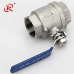 Low price female sanitary thread end ball valve parts stainless steel 2pc 1.5 inch ball valve with lock