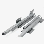 Low price high quality soft close 3 fold concealed under mounted drawer slide