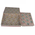 Luxury Custom Printed Chocolate Truffle Gift Paper Hinged Box Packaging With Divider and Outer Carton