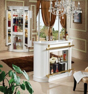 Luxury Design furniture Side Table Bar Table with Wine Cabinet