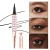 Import Luxury Gold Diamond Logo Free Makeup Waterproof Black Long Lasting Liquid Eyeliner Pencil from China