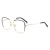 Import Luxury marble oversized metal eyewear glasses for women men from China