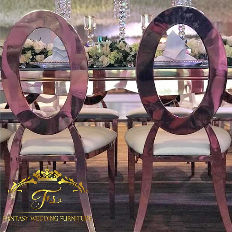 luxury wedding furniture oval back event banquet dining chairs
