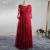 Import LZF093 Plus Size Dresses Custom Design Beading Red Evening Dresses With Long Sleeve from China