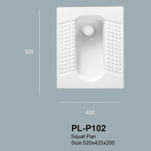 Made in China Environmental protection ceramic wc pan water closet porcelain squat toilet