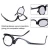 Import Magnify Eye Makeup Glasses Single Lens Rotating Glasses Women Makeup Essential Tool from China