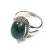 Import Malachite Gemstones Sterling Silver Jewelry Handmade Ring from India