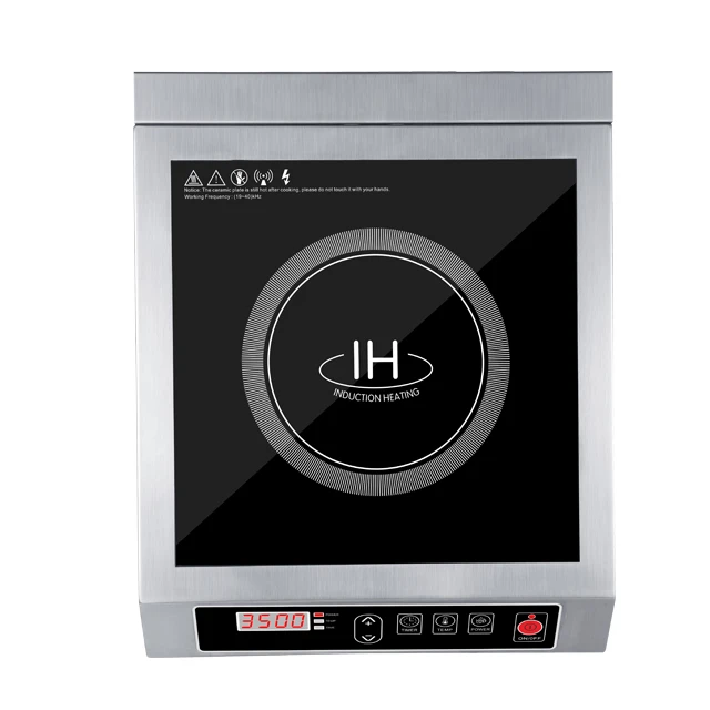 Manufacturer 201 Stainless Steel 220V Button Control Power Temperature Timer Function Induction Cooker