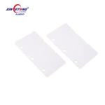 Manufacturer 3 in 1 PVC Inkjet Combo Card Plastic Key chain Cards with Hole Punch