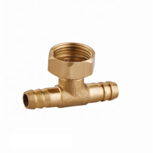 Manufacturer brass bathroom hardware accessories  tee pipe fitting