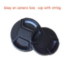 Manufacturer Custom Best Quality Black Snap-On Centre Pinch DSLR Camera Lens Cap