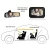 manufacturer rectangle black fabric car interior rear view baby mirror