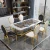 Import Marble countertop with metal feet and stainless steel frame dining table and chair set from China