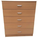 MDF nightstand with 5 drawers