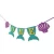 Import Mermaid Birthday Party Pull Flag Banner Decoration Princess Cake Plugin Dining Table Skirt from China