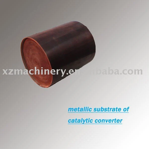metallic substrate of catalyst converter