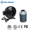 Millenium Low Noise Indoor Hydroponic High CFM 6" 8" Centrifugal Inline Duct Fan