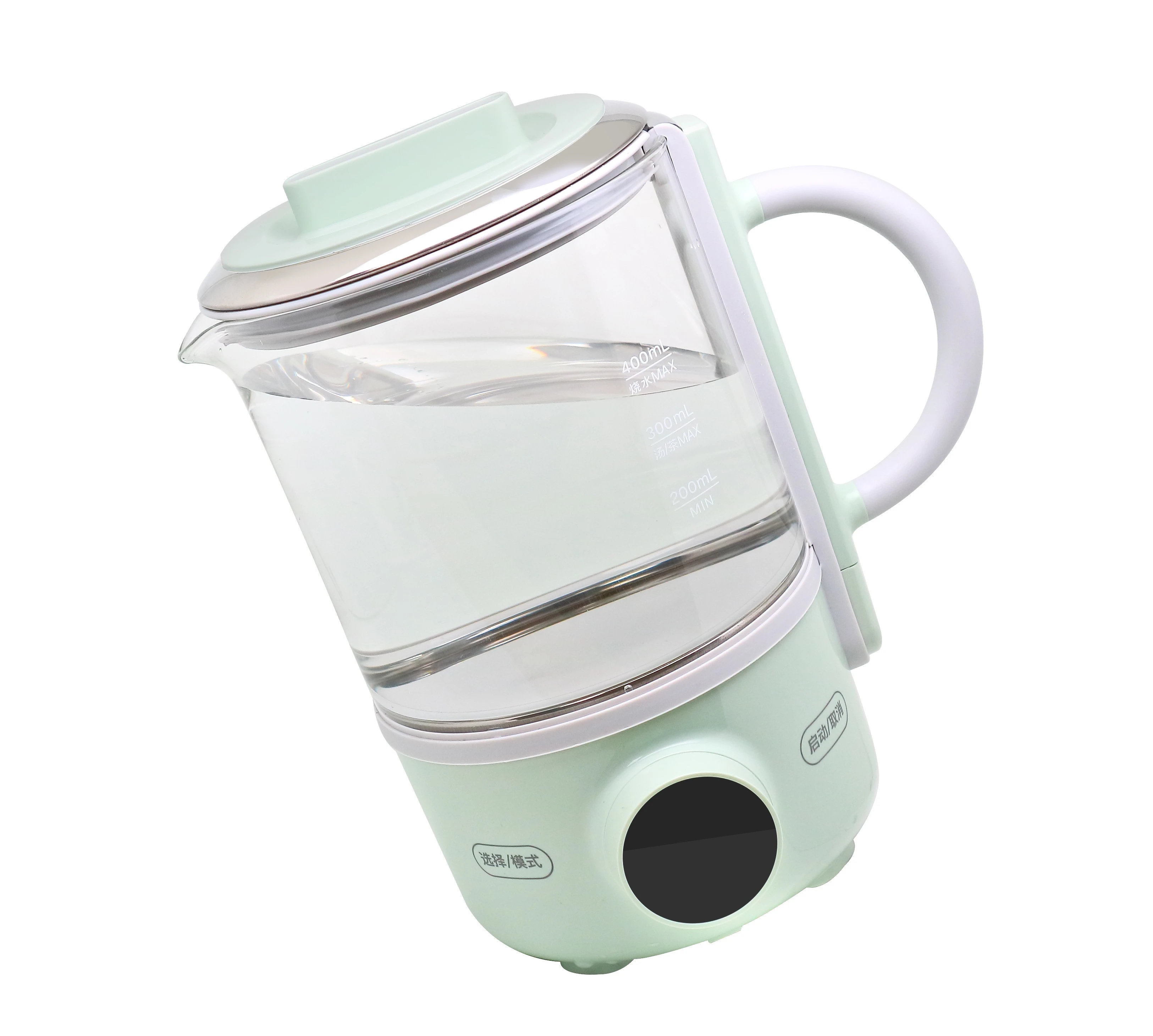 Mini Electric Warm Thermal Kettle Ceramics Water Heating Cup Milk Boiler Noodles Porridge Stew Pot Baby Food Slow Cooker Teapot