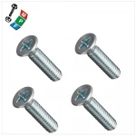 Miniature Nickel Phillips Countersunk Head Self Tapping Screws