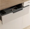 modern black  aluminum long hidden  cabinet accessories door pull handle