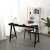 Import Modern Commercial Furniture Mdf Wood Top Cheap Modern Escrivaninha Escritorio Scrivania Study Home Office Computer Table Desk from China