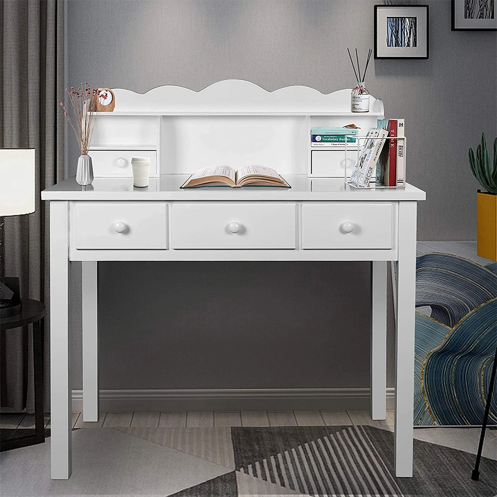 Modern Home Furniture Detachable Platform Dual Using Wooden Bedroom Vanity Dressing Dresser Makeup Desk With Mirror