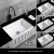 Import Modern Luxury Wholesale White Ceramic Apron Front Farmhouse Kitchen Sink   Double Groove from China