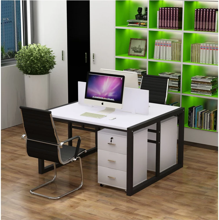 Modern minimalist stylish office furniture 2 4 6 seat work station