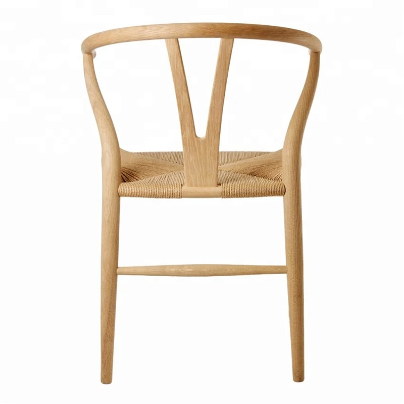 Modern Nordic Solid Wood Hotel Dining Chairs Sample Restaurant Wishbone Y Chairs