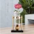 Import Modern simple light luxury metal glass  vase metal glass candlestick hotel home crafts decoration post modern glass vase from China