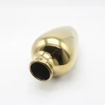 Modern wholesale ceramic gold flower vase porcelain gold hammered tabletop vase