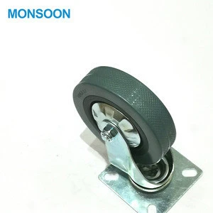 Monsoon 4 Inch Dolly Caster Wheels With Brake For Handling Shopping Cart Casters Heavy Duty 100Mm Trolley Wheels Manufacturers