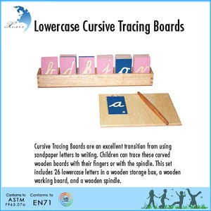 Montessori best made toys international lower cursive tracing boards
