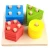 Montessori early education teaching aids math toys wooden toy count geometric shape matching