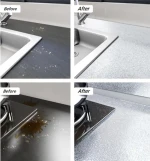 Mould-proof Self Adhesive Wallpaper Kitchen Decoration Water proof  PVC Aluminum Foil Film Metallic Wall Sticker