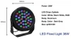 Multi Color DMX512 36w LED RGB Round Flood Light with IP66 Waterproof for landscape
