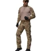 Multicam Tactical military Camouflage Combat Uniforms frog suit Long Sleeve Shirt.