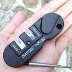 Multifunction Pocket EDC Outdoor tungsten steel knife sharpener portable grindstone Tungsten steel sharpening bar