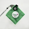 Multifunctional microfiber golf ball cleaning towel with magnet for strong hold to golf carts or clubs