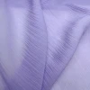 Mysterious Purple Custom Solid Dyed Lightweight Soft Silk Cotton Crinkled Chiffon Georgette Fabric for Dress Blouse Kaftan