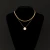 Import Nest fill freshwater pearl pendant necklace lady Long chain layer 18k gold necklace gift from China