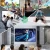Import New 100 inch foldable  outdoor projector screen with stand portable Easy Assembly movie fast folding projection screen from China