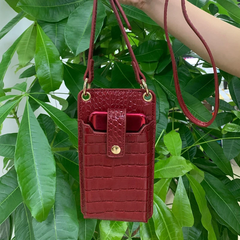 New Arrival Phone Bags 2020 Fashion Crocodile  Pattern Slim Card Purse PU Leather Good Quality Women Wallets