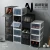 Import new arrival Simple card buckle basketball shoes storage boxes transparent shoe box from China